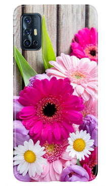 Coloful Daisy2 Mobile Back Case for Vivo V17 (Design - 76)
