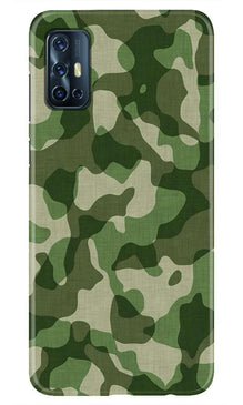 Army Camouflage Mobile Back Case for Vivo V17  (Design - 106)