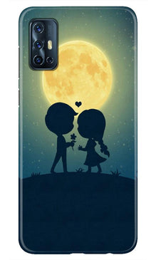 Love Couple Mobile Back Case for Vivo V17  (Design - 109)