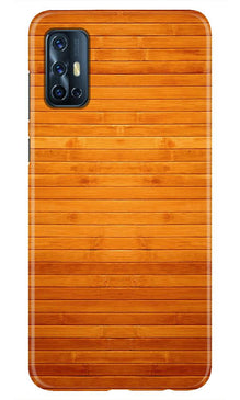 Wooden Look Mobile Back Case for Vivo V17  (Design - 111)