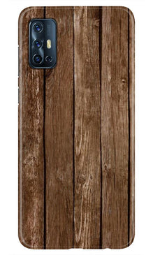 Wooden Look Mobile Back Case for Vivo V17  (Design - 112)