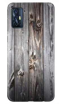 Wooden Look Mobile Back Case for Vivo V17  (Design - 114)