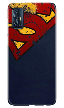 Superman Superhero Mobile Back Case for Vivo V17  (Design - 125)