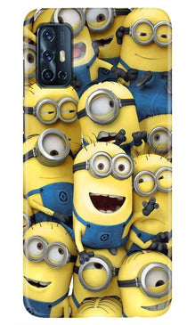 Minions Mobile Back Case for Vivo V17  (Design - 127)