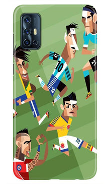 Football Mobile Back Case for Vivo V17  (Design - 166)