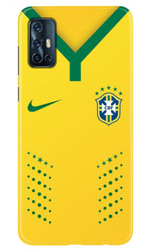 Brazil Mobile Back Case for Vivo V17  (Design - 176)
