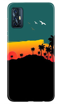 Sky Trees Mobile Back Case for Vivo V17 (Design - 191)