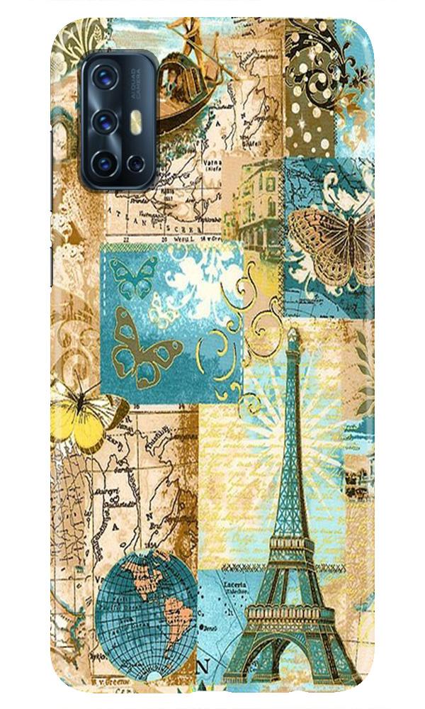 Travel Eiffel Tower Case for Vivo V17 (Design No. 206)
