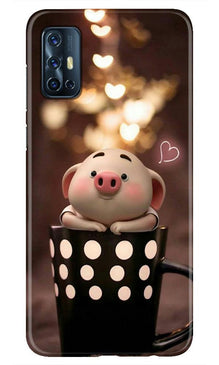 Cute Bunny Mobile Back Case for Vivo V17 (Design - 213)