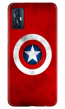 Captain America Mobile Back Case for Vivo V17 (Design - 249)
