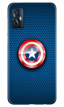 Captain America Shield Mobile Back Case for Vivo V17 (Design - 253)