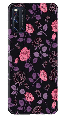 Rose Pattern Mobile Back Case for Vivo V19 (Design - 2)