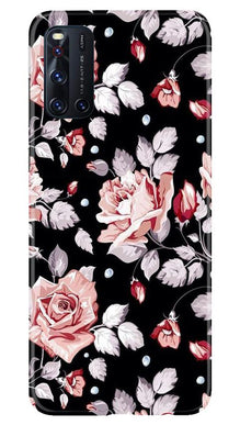 Pink rose Mobile Back Case for Vivo V19 (Design - 12)