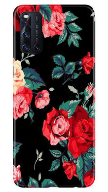 Red Rose2 Mobile Back Case for Vivo V19 (Design - 81)