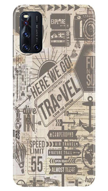 Travel Mobile Back Case for Vivo V19  (Design - 104)