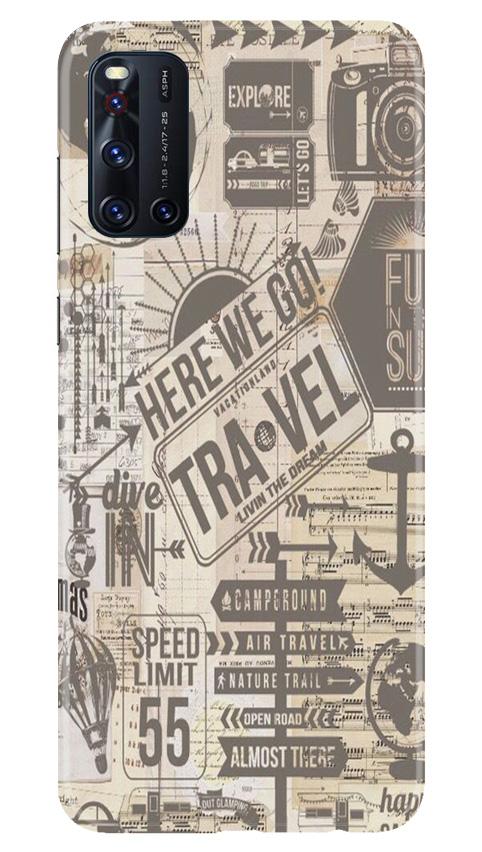 Travel Case for Vivo V19  (Design - 104)