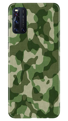Army Camouflage Mobile Back Case for Vivo V19  (Design - 106)