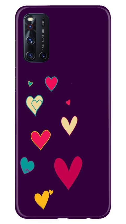 Purple Background Case for Vivo V19  (Design - 107)