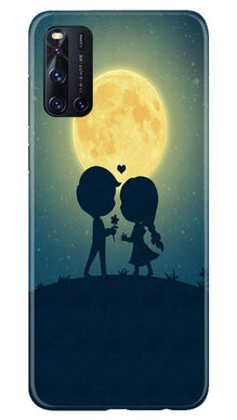 Love Couple Mobile Back Case for Vivo V19  (Design - 109)