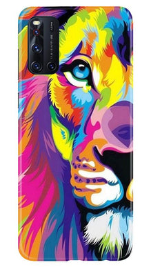 Colorful Lion Mobile Back Case for Vivo V19  (Design - 110)