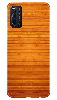 Wooden Look Mobile Back Case for Vivo V19  (Design - 111)