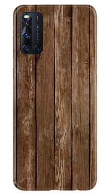 Wooden Look Mobile Back Case for Vivo V19  (Design - 112)