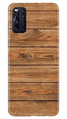 Wooden Look Mobile Back Case for Vivo V19  (Design - 113)