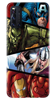 Avengers Superhero Mobile Back Case for Vivo V19  (Design - 124)