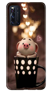 Cute Bunny Mobile Back Case for Vivo V19 (Design - 213)