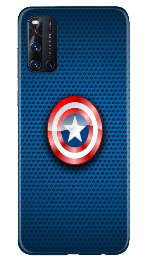 Captain America Shield Case for Vivo V19 (Design No. 253)