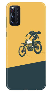 Bike Lovers Mobile Back Case for Vivo V19 (Design - 256)