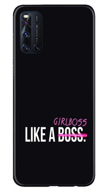 Like a Girl Boss Mobile Back Case for Vivo V19 (Design - 265)