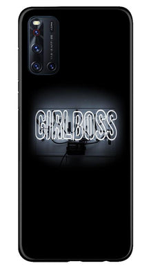 Girl Boss Black Mobile Back Case for Vivo V19 (Design - 268)