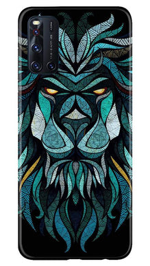 Lion Mobile Back Case for Vivo V19 (Design - 314)
