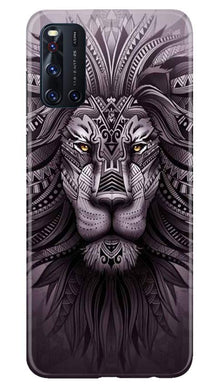 Lion Mobile Back Case for Vivo V19 (Design - 315)