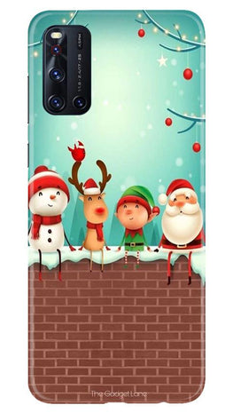 Santa Claus Mobile Back Case for Vivo V19 (Design - 334)