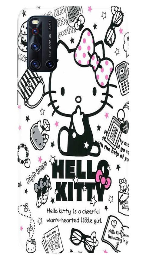 Hello Kitty Mobile Back Case for Vivo V19 (Design - 361)