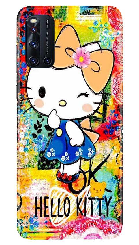 Hello Kitty Mobile Back Case for Vivo V19 (Design - 362)