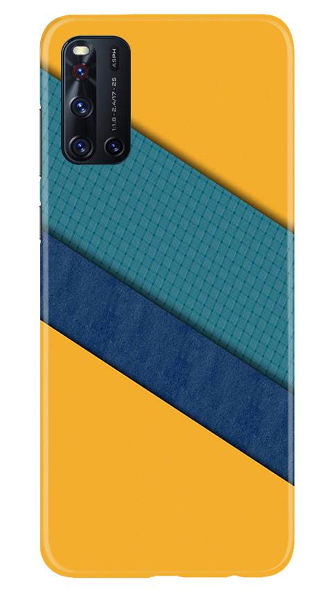 Diagonal Pattern Mobile Back Case for Vivo V19 (Design - 370)