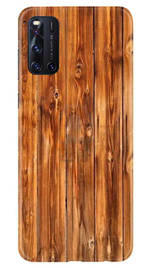 Wooden Texture Mobile Back Case for Vivo V19 (Design - 376)