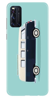 Travel Bus Mobile Back Case for Vivo V19 (Design - 379)