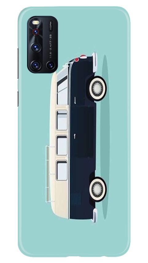Travel Bus Mobile Back Case for Vivo V19 (Design - 379)