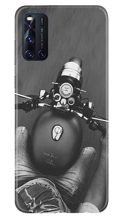 Royal Enfield Mobile Back Case for Vivo V19 (Design - 382)