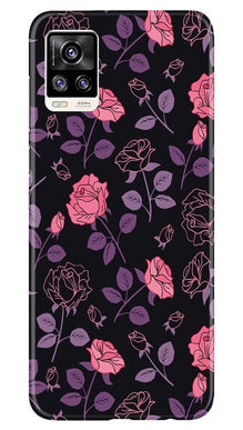 Rose Pattern Mobile Back Case for Vivo V20 Pro (Design - 2)