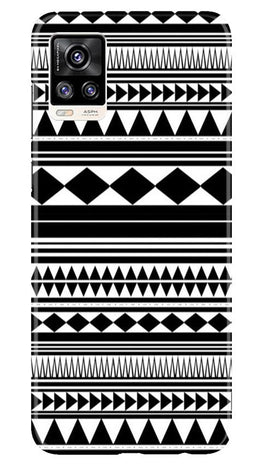 Black white Pattern Case for Vivo V20