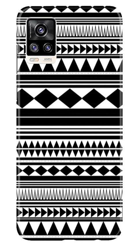 Black white Pattern Case for Vivo V20 Pro