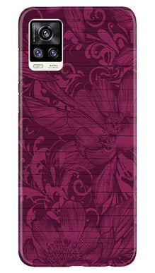 Purple Backround Mobile Back Case for Vivo V20 (Design - 22)