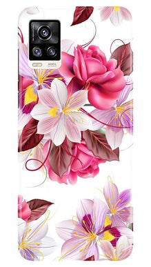 Beautiful flowers Mobile Back Case for Vivo V20 (Design - 23)