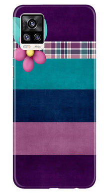 Purple Blue Mobile Back Case for Vivo V20 Pro (Design - 37)