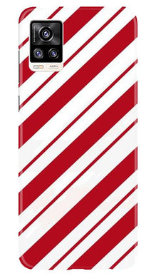 Red White Mobile Back Case for Vivo V20 (Design - 44)